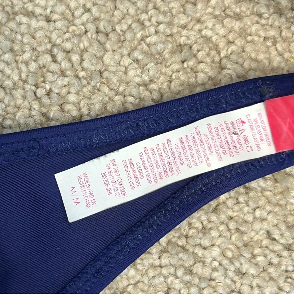 Victoria's Secret blue bandeau bikini top gem jewelled Sz M - Picture 10 of 14